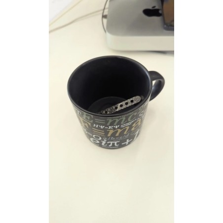 Taza Negra Cerámica Diseño Faraday Unisex ☕