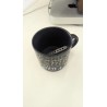 Taza Negra Cerámica Diseño Faraday Unisex ☕
