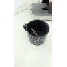 Taza Negra Cerámica Diseño Faraday Unisex ☕
