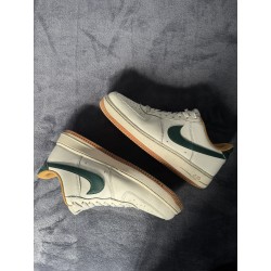 Nike Air Force 1 '07 Blanco Verde Amarillo Cuero - Sneakers Unisex